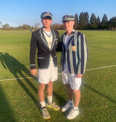 St Andrew’s College 1st XI Celebrate Victory Over Falcons