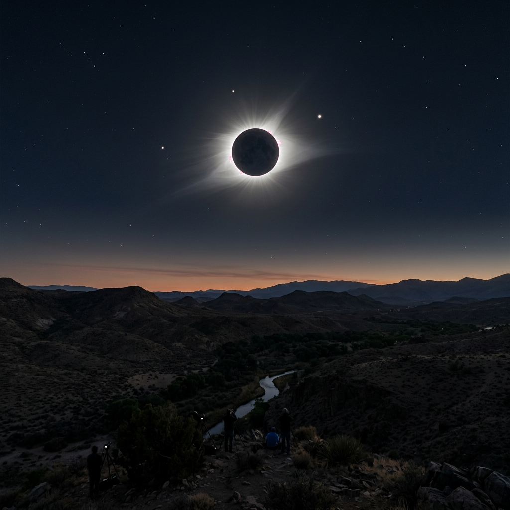 Total solar eclipse in Europe 12 August 2026.
