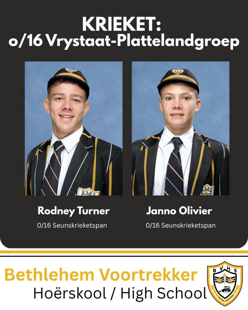 Vrystaat-Plattelandgroep - BVHS-krieketspelers gekies