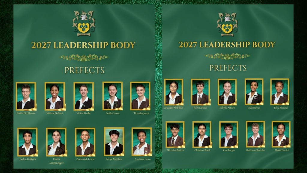 Fairmont High School: Prefect Body 2027