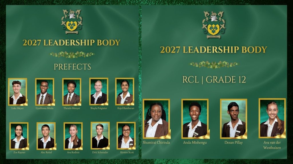 Fairmont High School: Prefect Body 2027