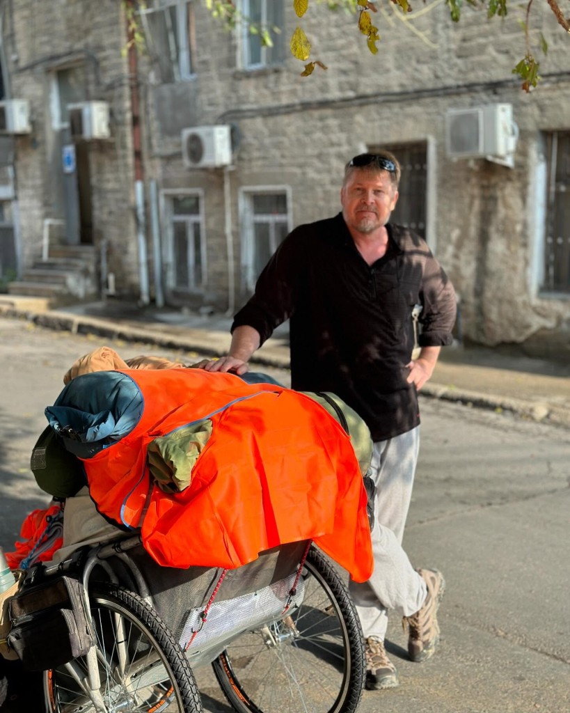 British adventurer, Karl Bushby, a former paratrooper.