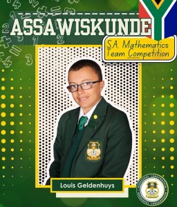 Louis Geldenhuys skitter by ASSA Wiskundekompetisie