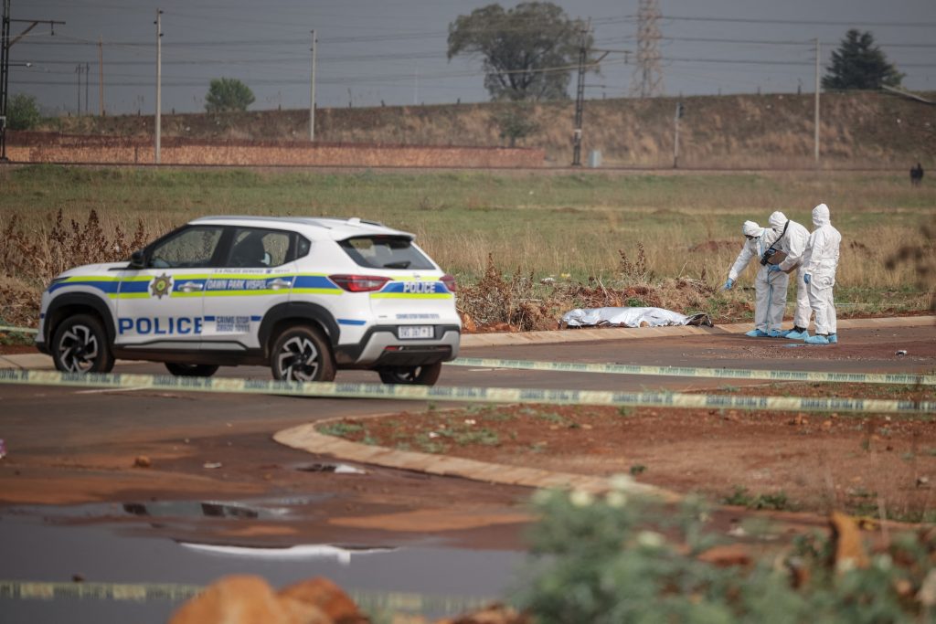 Kempton Park Serial killer crime scene. Ninth body discovered.