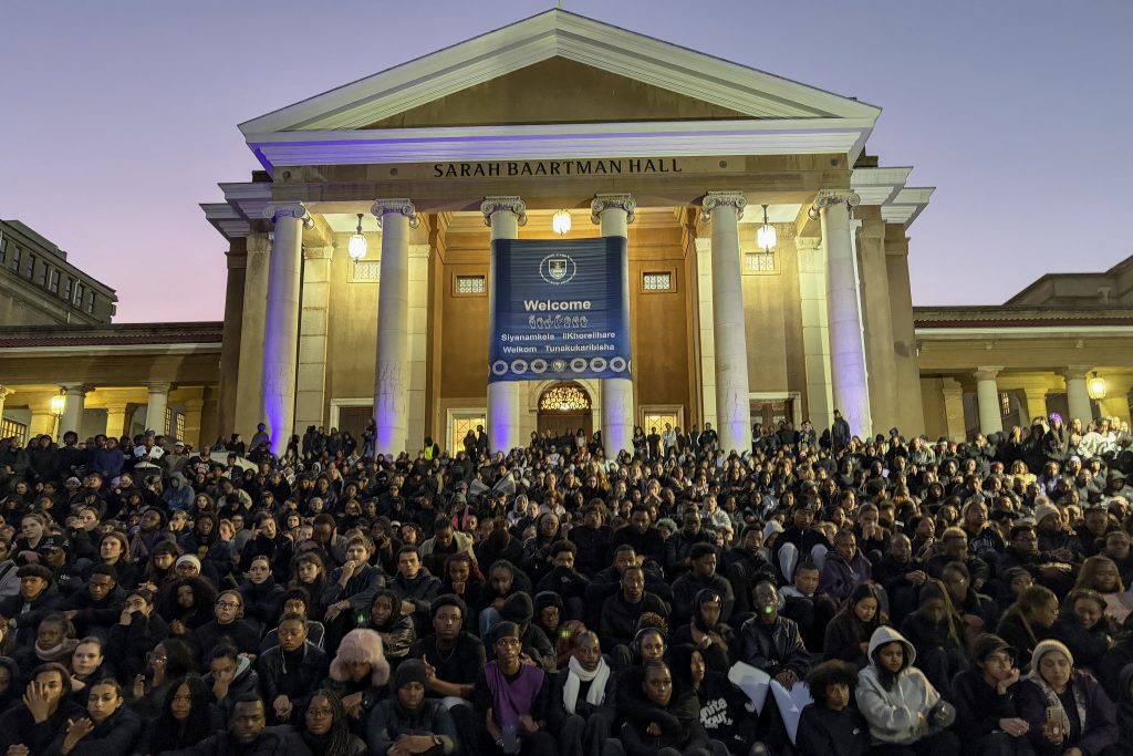 Students from various universities gather