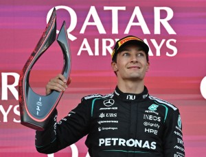 Russell holds off Verstappen to win Azerbaijan Grand Prix