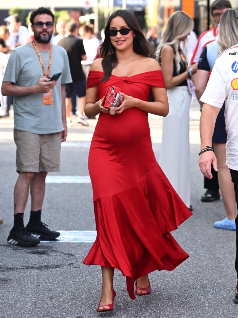 Alexandra LeClerc, Charles' wife, watched from the sideline as hecrashed at Monza.