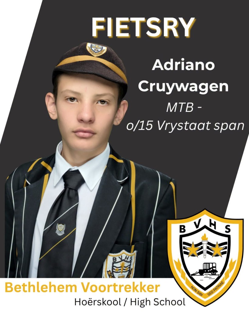 BVHS fietsryers gekies vir Vrystaat MTB-span