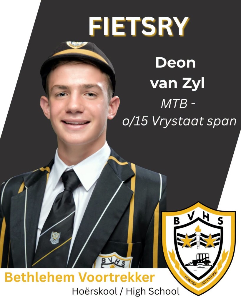 BVHS fietsryers gekies vir Vrystaat MTB-span