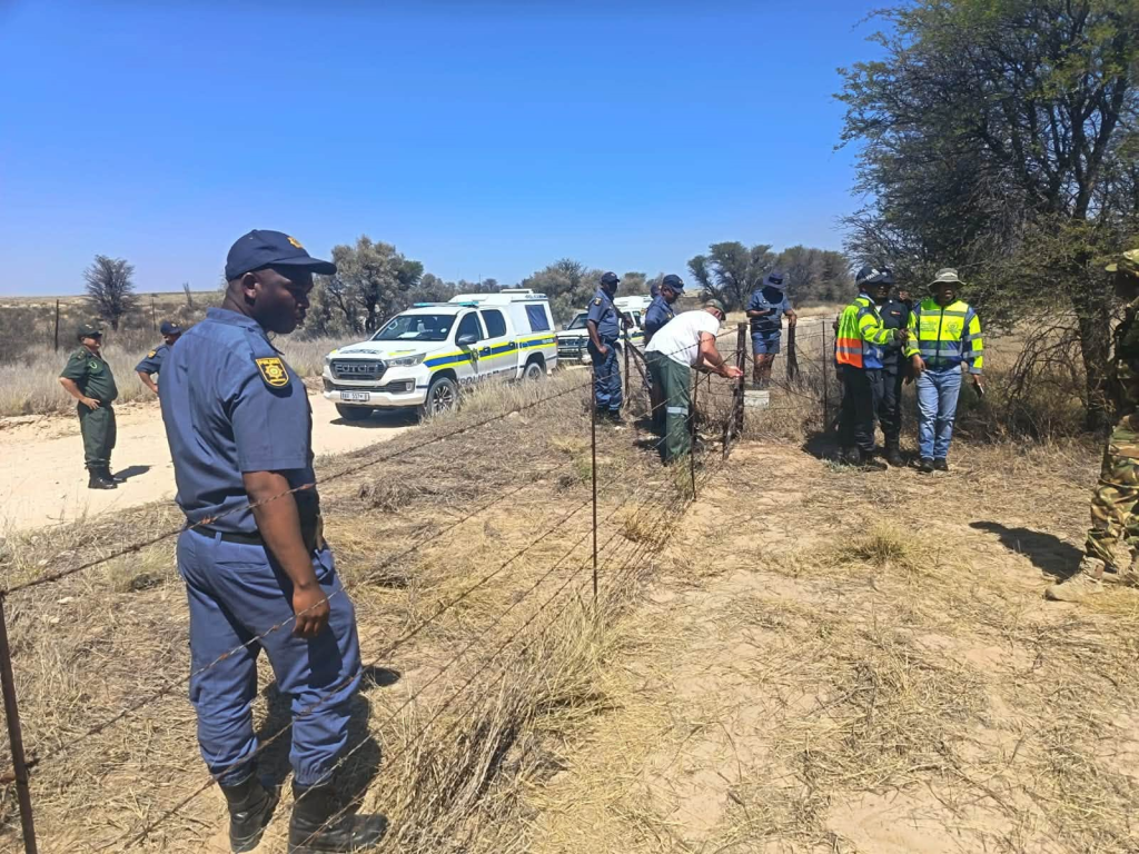 Officials identified damage to sections of the border fence.