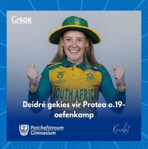 Deidré van Rensburg gekies vir Protea o.19 oefenkamp