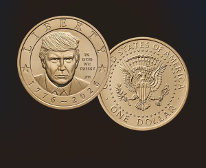 Trump puts face on new $1 coin and floats renaming Strait of Hormuz