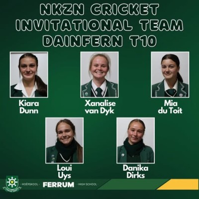 Ferrum High School celebrates NKZN Girls’ Cricket selection