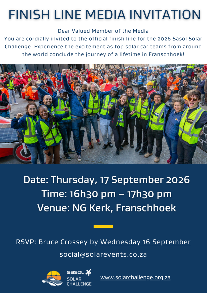 Sasol Solar Challenge 2026