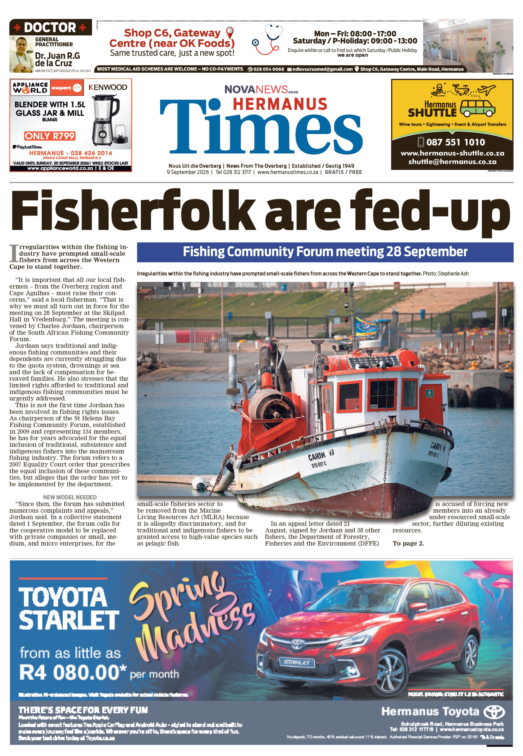 Hermanus Times – E-edition – 9 September 2026
