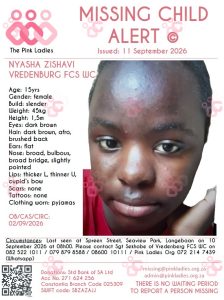 Community urged to help find missing 15-year-old Nyasha Zishavi