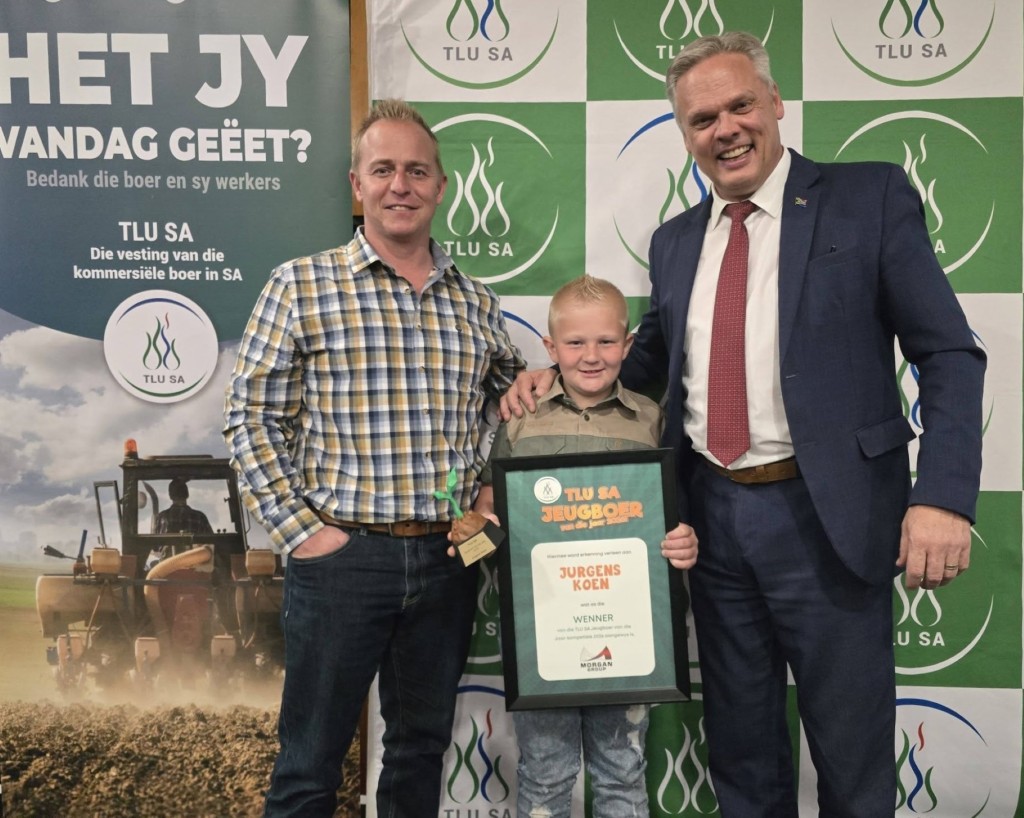Die 10-jarige Jurgens Koen is TLU SA se eerste Jeugboer van die Jaar