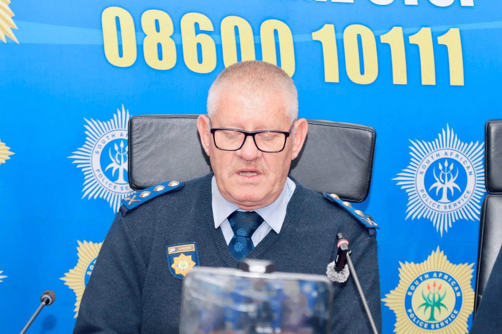 Limpopo provincial police commissioner Lt. Gen. Jan Scheepers. Photo: SAPS