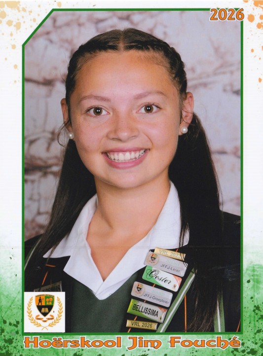 Melani Slabbert, Hoërskool Jim Fouché, Bloemfontein.