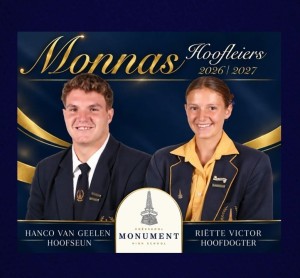 Monnas Hoofleiers 2026‑2027 | ’n nuwe era van leierskap