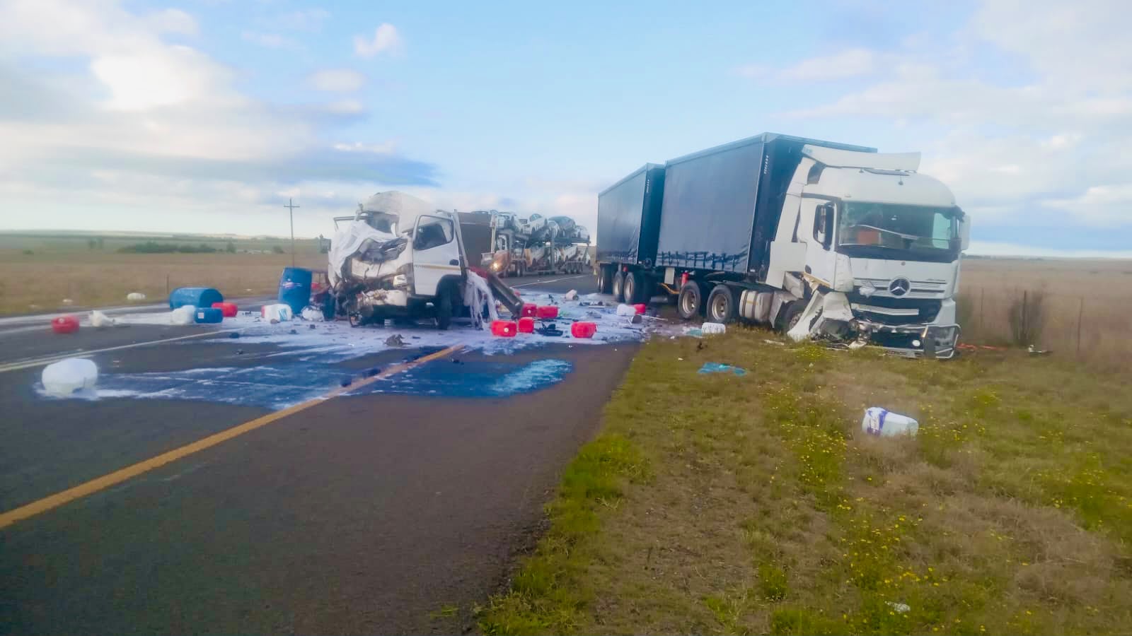 Accident on N1 besteen Kroonstad and Windburg.