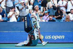 Naomi Osaka crashes out of US Open with lingering achilles injury