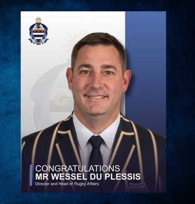 Grey College stel nuwe direkteur en hoof van rugby aan