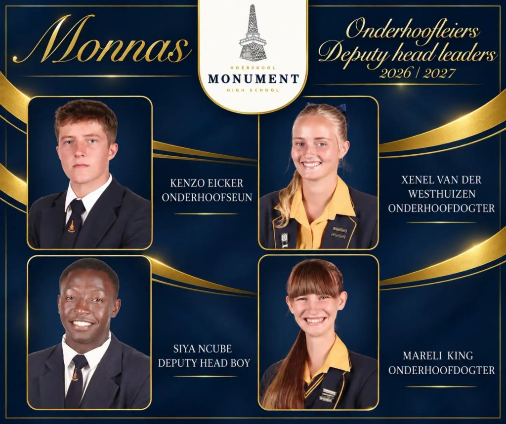 Monnas Hoofleiers 2026‑2027 | ’n nuwe era van leierskap