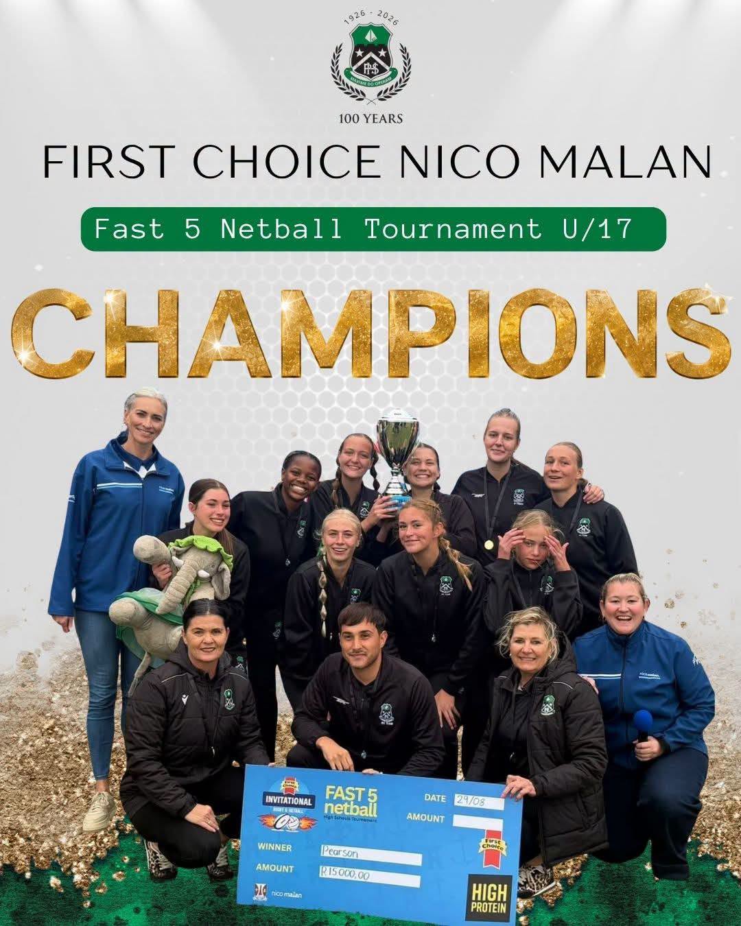Perason defended their fast five netball title at Nico Malan High over the weekend.