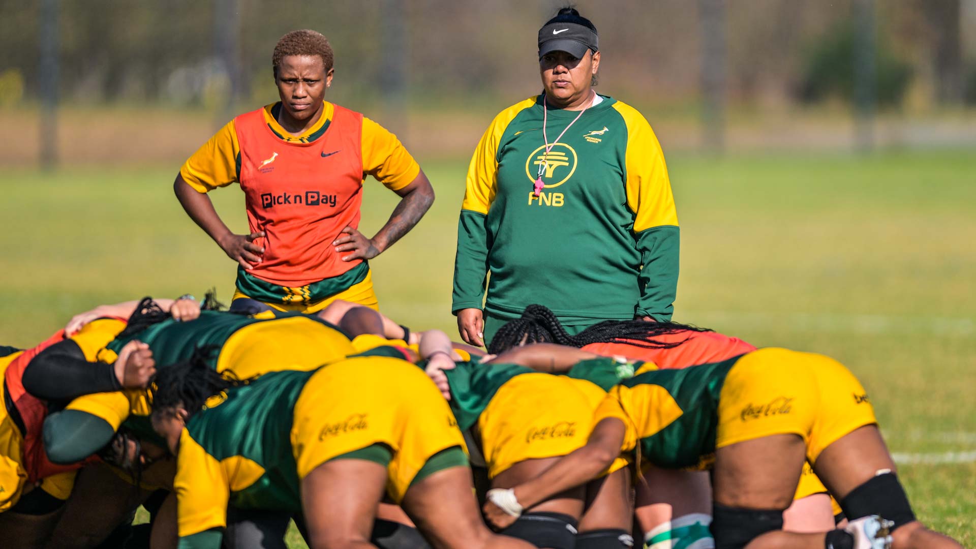 Laurian Johannes-Haupt during the South African national women's training session at SARU Fields