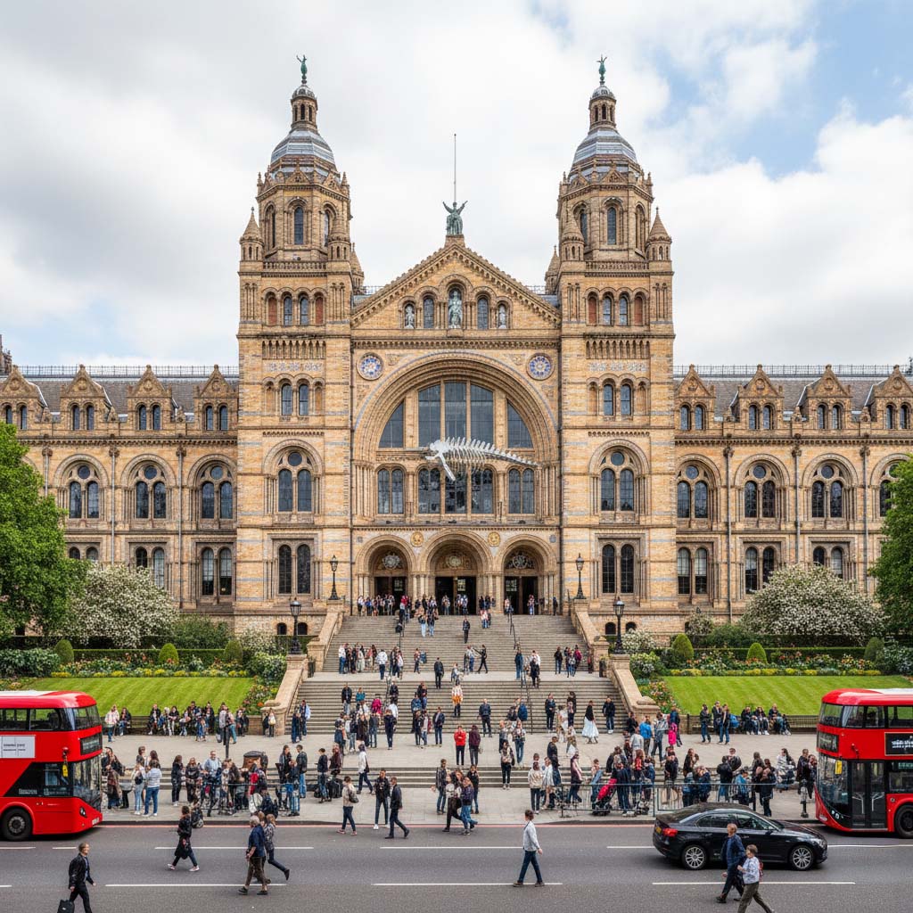 The Natural History Museum in London.