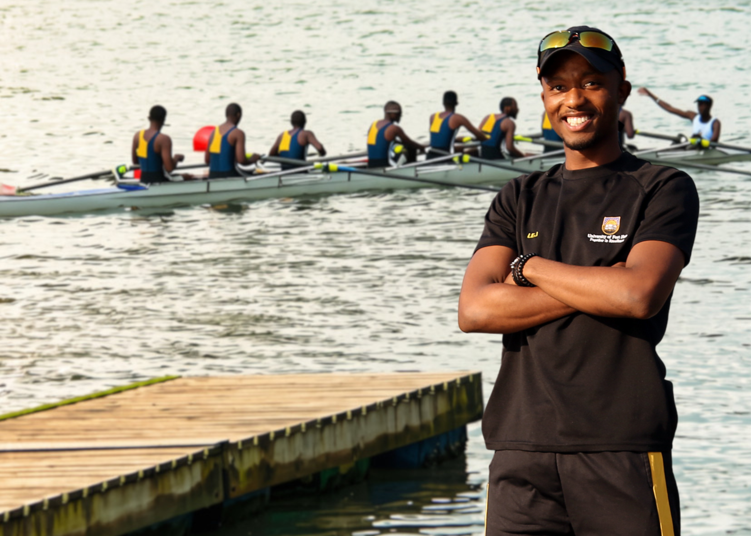 Fort Hare rowers prepare for the Ussa Boat Race in Port Alfred.