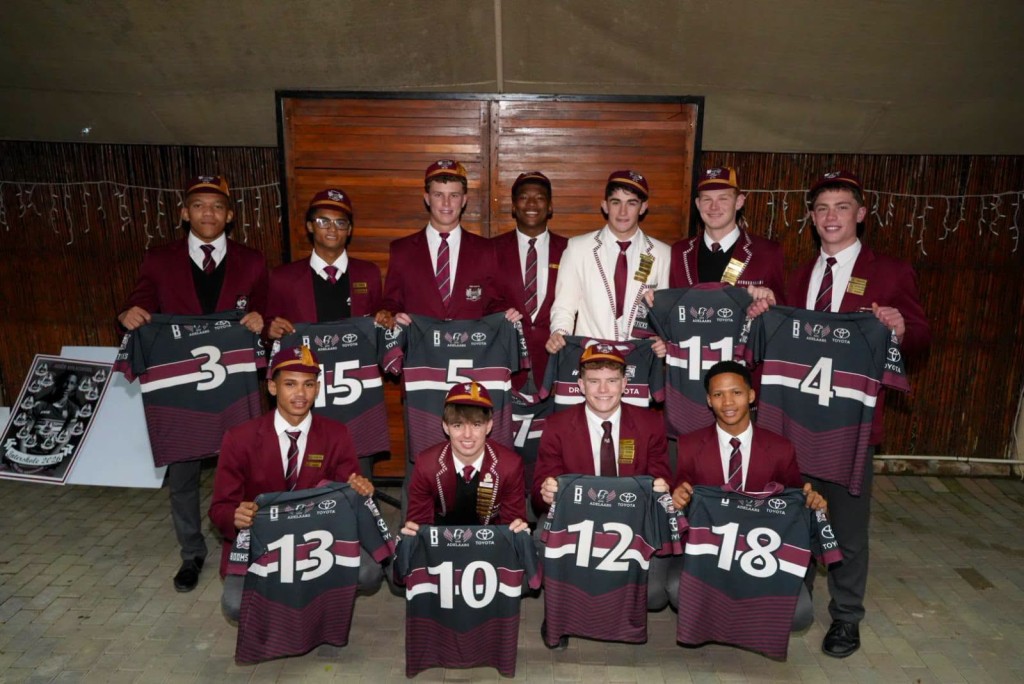 Rugby-'capping' aand - Hoër Volkskool Graaff-Reinet rugbyseuns vereer