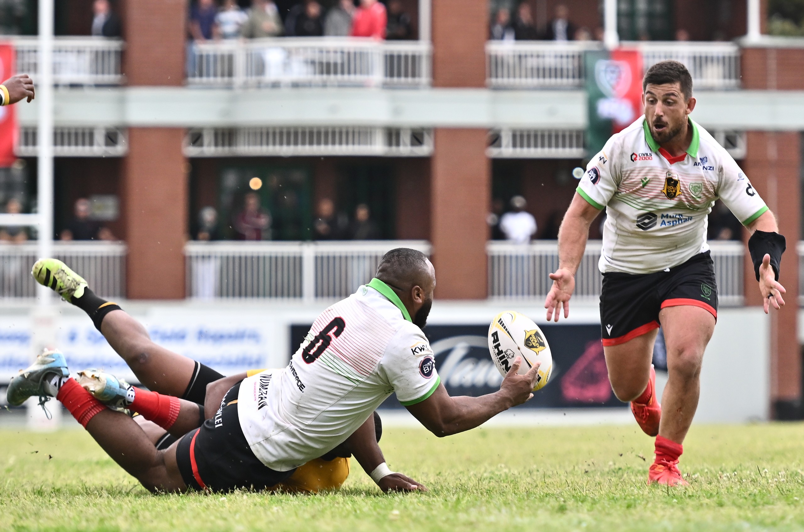 Dylan Uleta of Villager Rugby Club during the Pick n Pay Gold Cup match between Villager and Young Leopards