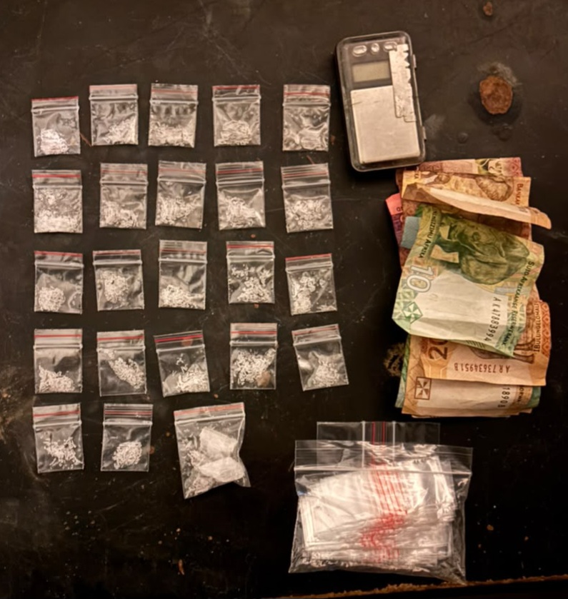 Money and drugs seized