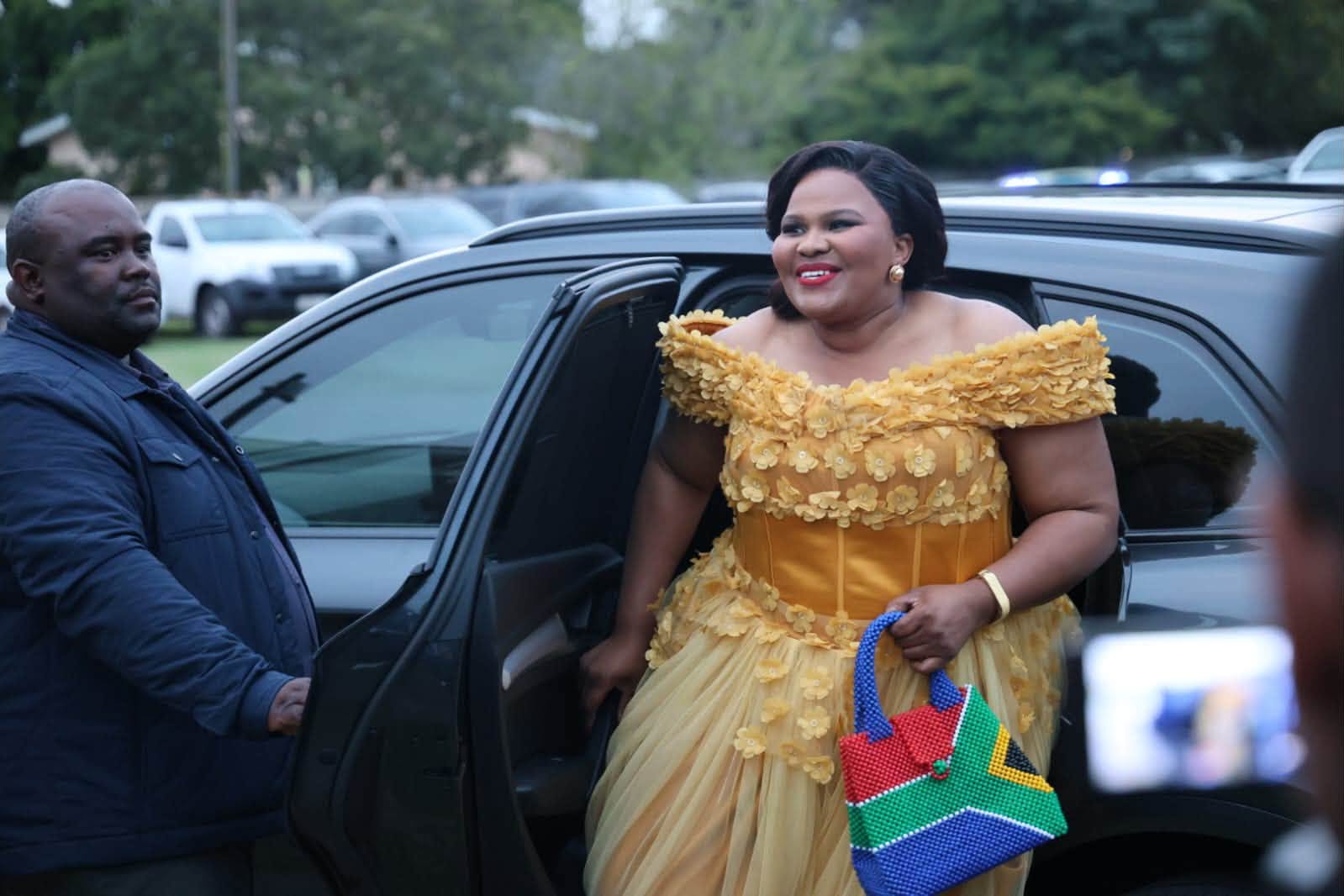 Nelson Mandela Bay Executive Mayor Babalwa Lobishe arriving at the State of the Metro address on Thursday, 10 September.