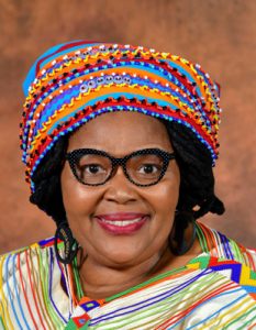 Minister Pemmy Majodina apologises for profane Loerie outburst