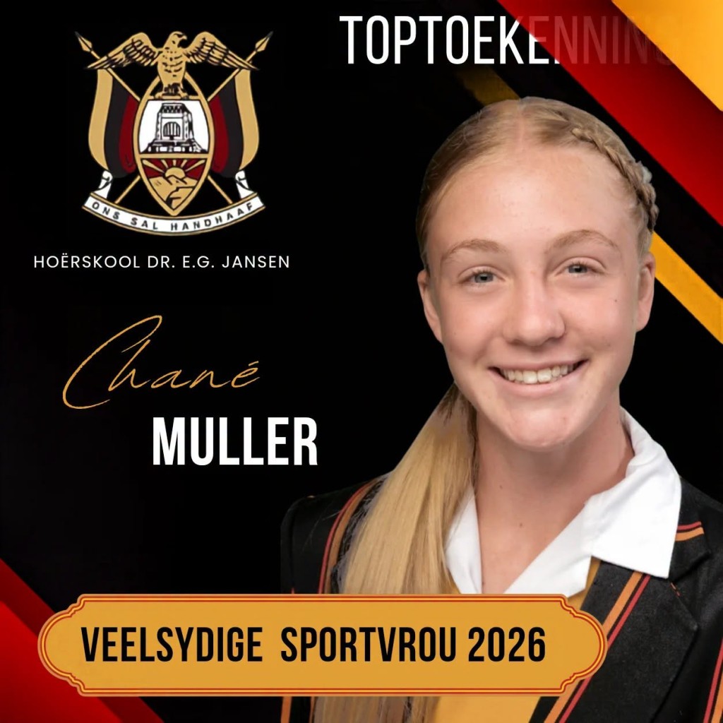 Hoërskool Dr EG Jansen vier uitblinkers by 2026 Toptoekennings