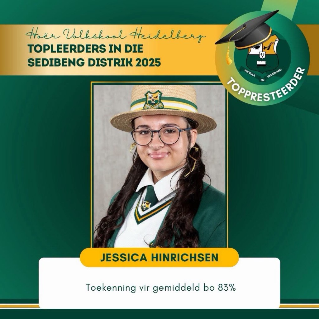 Hoër Volkskool Heidelberg kraai koning op akademiese gebied