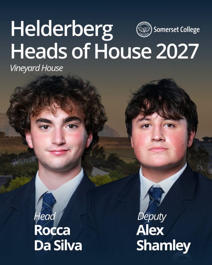 Somerset College announces 2027 Heads of Houses