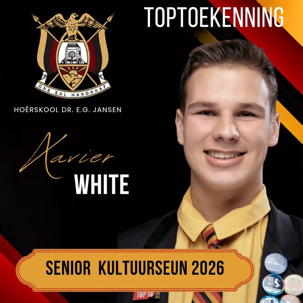 Hoërskool Dr EG Jansen vier uitblinkers by 2026 Toptoekennings