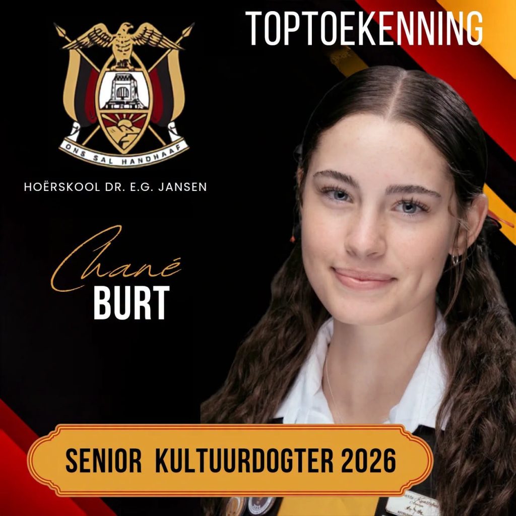Hoërskool Dr EG Jansen vier uitblinkers by 2026 Toptoekennings