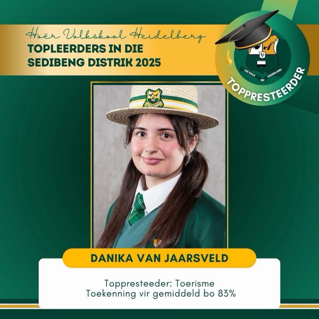 Hoër Volkskool Heidelberg kraai koning op akademiese gebied