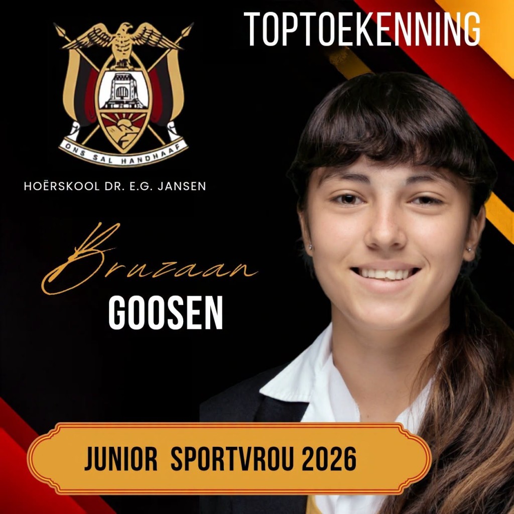 Hoërskool Dr EG Jansen vier uitblinkers by 2026 Toptoekennings