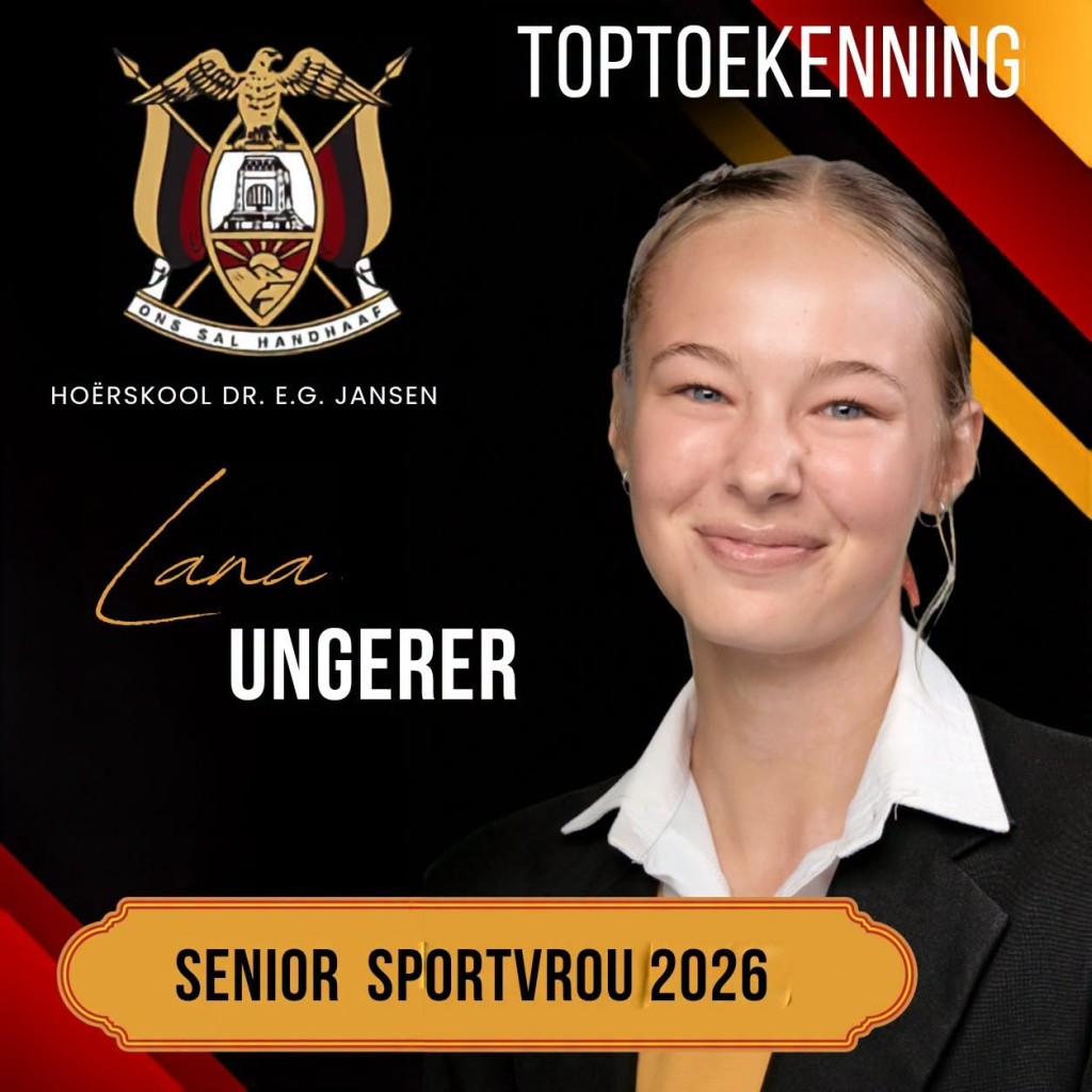 Hoërskool Dr EG Jansen vier uitblinkers by 2026 Toptoekennings