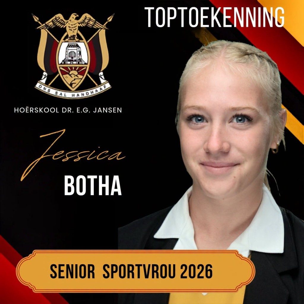 Hoërskool Dr EG Jansen vier uitblinkers by 2026 Toptoekennings