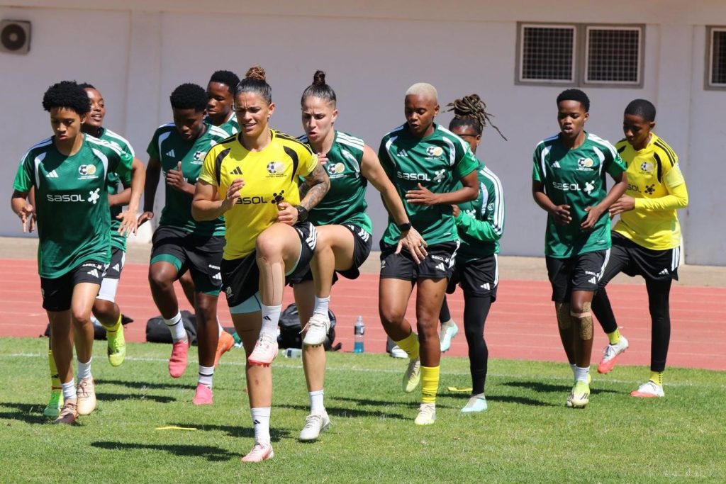 Banyana troops training 