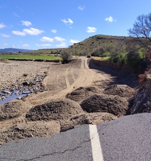 Construction is underway for a access road at 20km.