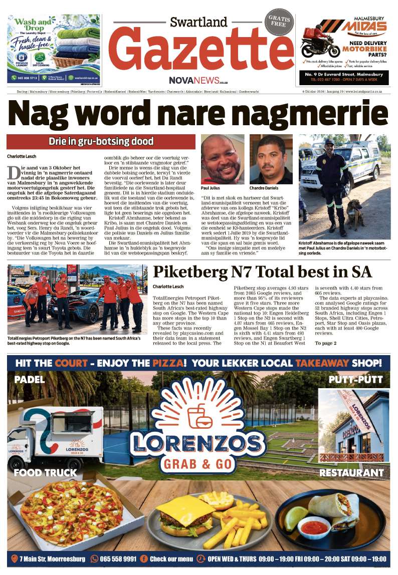 Swartland Gazette – E-edition – 6 October 2026