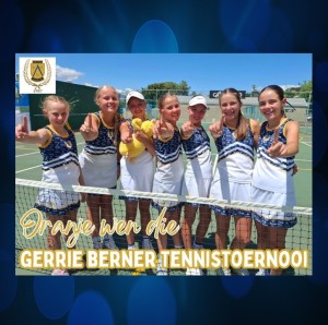 Oranje Primêr 1ste Tennisspan – Gerrie Berner‑kampioene 2026!